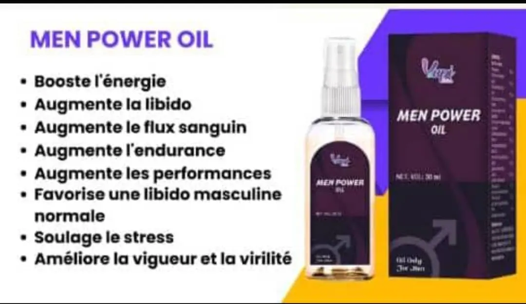MEN POWER OIL – Vitalité & performance masculine | Produit Yupi Global