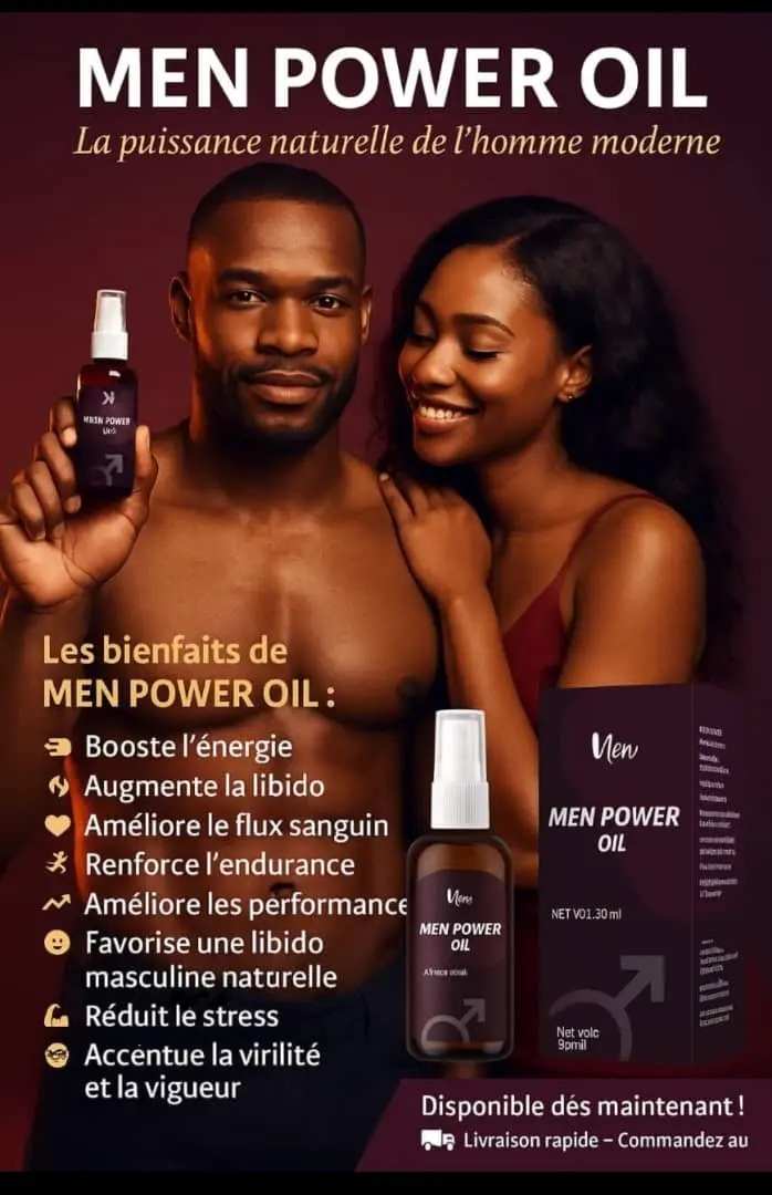 MEN POWER OIL – Vitalité & performance masculine | Produit Yupi Global