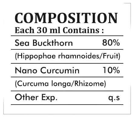 Jus d’Argousier Bio composition