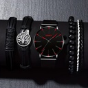 Ensemble montre à quartz pour homme et bracelet 