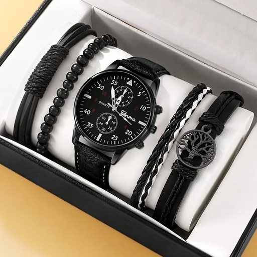 Ensemble montre et bracelet homme